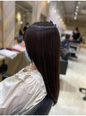 質感再生カラー髪質改善暖色系カシスブラウンピンクブラウン