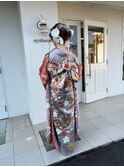 成人式、卒業式ヘアセット（生花スタイル）