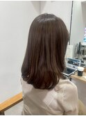 アッシュグレージュ×艶髪ワンカール