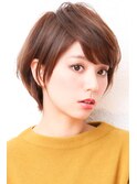 前下がりボブ・  内巻きワンカール・  ボブショート・暗髪