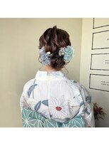 ノード(NODO)&nbsp;浴衣ヘア × シニヨンヘア