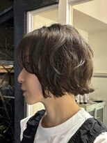 ロライマ 代官山(roraima)&nbsp;くせ毛さんウェーブミニハッシュボブグレージュ