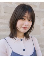 ガーデン 銀座(GARDEN)&nbsp;顔まわりレイヤー/ボブ/小顔/ココアベージュ/切りっぱなし/銀座