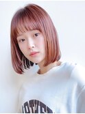 Say.ボブミニボブローズブラウンダークレッドモーヴピンク表参道