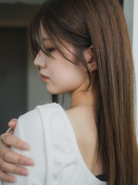 ロング　髪質改善／白髪改善／白髪ぼかし／脱白髪染め