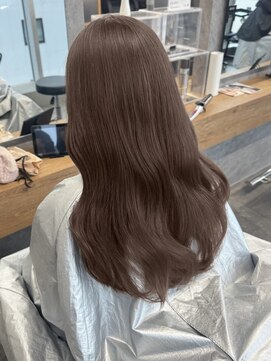 グレーブラウン/ダブルカラー/ブリーチ