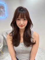 ロンド レア 天神大名店(Lond Le’a)&nbsp;黒髪カタログ/オリーブグレー/ココアベージュ/小顔に見せるヘア