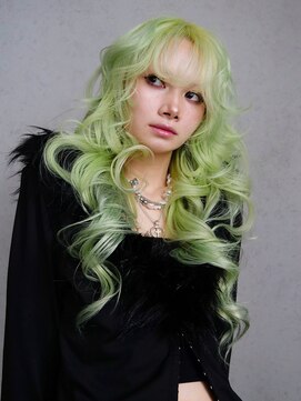 ロング顔周りレイヤーおくれ毛前髪カット美髪_F0643