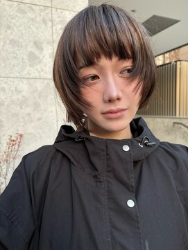 ルノ(RUNO) ショート・ボブレイヤー/レイヤーカット/顔周りレイヤー/20代