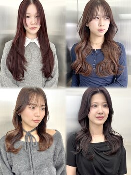 チグン(Jigun)の写真/【駅家】可愛い大人女子になりたいならここ!<チグン>顔周りにこだわり、伸ばしかけヘアや艶髪韓国ヘアも♪