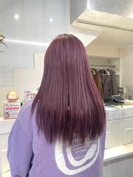 ネオリーブカフ 鶴ヶ峰店(Neolive caff) ピンクラベンダー ハイレイヤー ダブルカラー