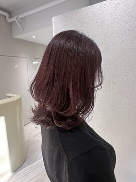 ウーム 清澄白河(uhm) レイヤーカット×パープルカラー