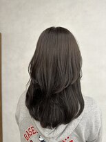 アース 新越谷店(HAIR&MAKE EARTH)&nbsp;セミロングレイヤーカット×グレージュヘア