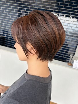 リドル ヘアー 駒生店(Riddle HAIR) 首元すっきり大人丸みショート