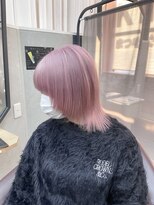 キセイ イオンモール新利府北館店(KISEI) 【ブリーチ】お手入れ簡単♪ショートウルフ×ピンク10代20代30代