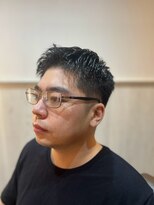 ジェントル(GENTLE)&nbsp;【メンズ】刈り上げツーブロック爽やかパーマスタイル