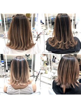 レイズ 立川(RAYS) 【色素薄め、赤味なし、伸びても目立たない】バレイヤージュ