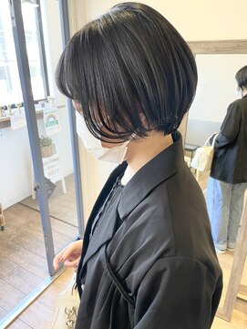 メルト 吉祥寺(melt) 大人可愛い小顔丸みショート 前下がり 20代30代40代