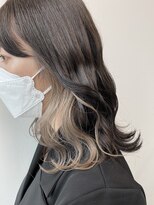 アライブ キチジョウジ(ALIVE Kichijoji)&nbsp;韓国風インナーカラー/イヤリングカラー×ホワイトベージュ