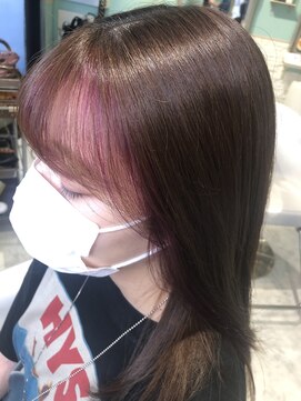 ミエルヘアーエスト 新宿店(mielhair est) フェイスフレーミング×ラべピンク 新宿
