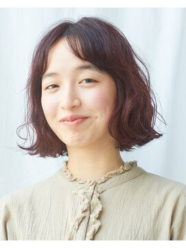 エン(YENN) チェリーレッド×ボブパーマ