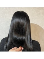 シアン(CYAN)&nbsp;【CYAN】#10代20代#縮毛矯正#ブルーブラック#酸熱トリートメント