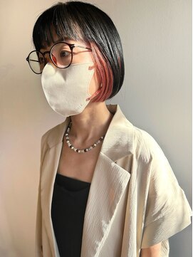 ツイギー 宮西店(TWiGGY) コンパクトボブにインナーピンク