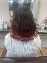 ヘア ルミナス バイ フォルテ(HAIR LUMINAS by FORTE)&nbsp;裾カラー ウェーブ巻き くびれスタイル