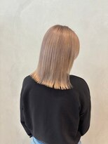 ジーナ 札幌(Zina)&nbsp;美髪＊切りっぱなしボブ＊ブロンドヘア＊髪質改善【Zina札幌】