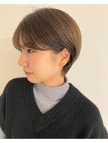エン(en,)&nbsp;★20代30代40代イメチェンマロンベージュ丸みマッシュショート