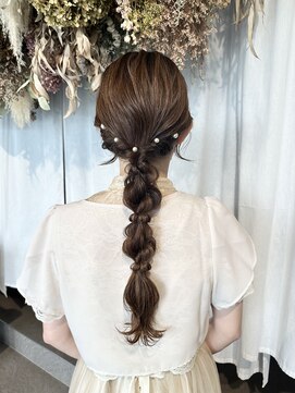 トリコ ショップアンドヘアサロン(tricot shop hair salon) 編みおろしヘアセット♪yu