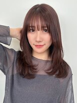 ノイカーム(noi Calm)&nbsp;顔周りレイヤーカットグレージュカラーくびれボブベージュカラー