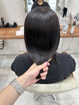 ソワン ドゥ ブレス 立花店(soin de brace) ビカクストレート/髪質改善/フェミニンロング/黒髪/小顔