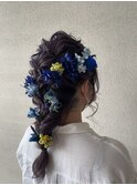 成人式前撮りと当日のヘアアレンジ
