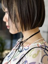 エミュ 伏見 国際センター(emu)&nbsp;切りっぱなしbob/ナチュラル/水素カラー／髪質改善カラー/ORIBE/