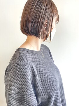 エミイ 鎌倉(eMii.) 髪質改善ストレート縮毛矯正ベージュブラウン20代30代40代