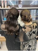 カチモリヘア 結婚式ヘア 参列ヘア