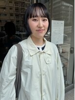 ハマモト ヤマ オオサカ(ハマモト Yama Osaka) 暗髪ボブヘア