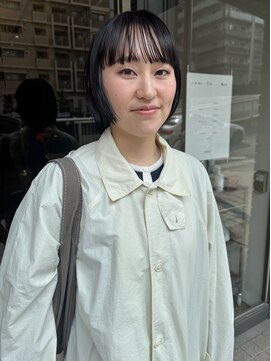 ハマモト ヤマ オオサカ(ハマモト Yama Osaka) 暗髪ボブヘア