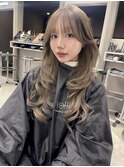 赤み消しカラー×ハッシュカット×韓国風巻き×髪質改善