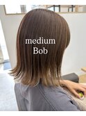 20代30代40代ミディアムボブ