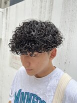 ガフフリーサロン(Guff free salon)&nbsp;外国人風ツーブロックスパイラルプードルスペインカールパーマ