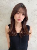 大人可愛い20代30代40代小顔ウルフレイヤーボブミディアムヘア