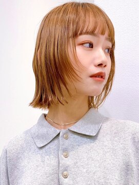 セイドット オモテサンドウ(Say. omotesando) Say.切りっぱなしボブミニボブコーラルオレンジローズブラウン