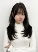 くびれレイヤー/顔まわりカット/レイヤーカット/小顔ヘア