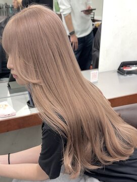 ニコ トウキョウ 渋谷(nico TOKYO) ミルクティーピンクダブルカラーピンクハイトーン韓国レイヤー