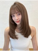 マロンベージュ&大人レイヤーカット♪