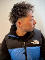 ホーミーズ 横須賀中央店(homies) ハイライト ツイストパーマ フェードカット 30代 刈り上げ 40代