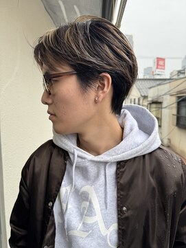 パーク(PARK) メンズハイライトショートメンズハイトーンダブルカラー