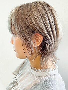 アイティー バイ アルバム 浦和店(IT by ALBUM) ライトベージュ_クールショートピンクベージュボブルフ_ba309073